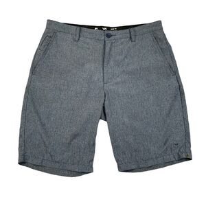 RVCA Shorts Mens 32 Gray All The Way Hybrid Dual Purpose Trunks Beach Dockside